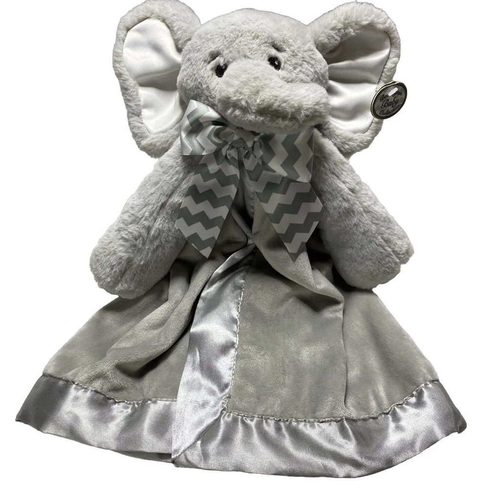 Bearington BABY COLLECTION LIL SPOUT Elephant SNUGGLE Lovey Plush Stuffed Animal